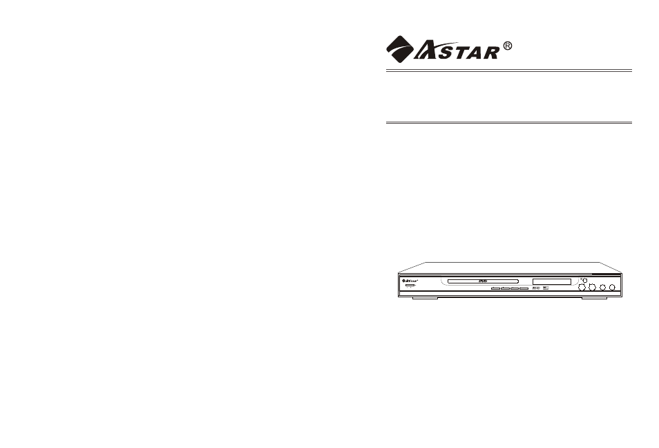 Astar electronic DVD-6800 User Manual | 17 pages