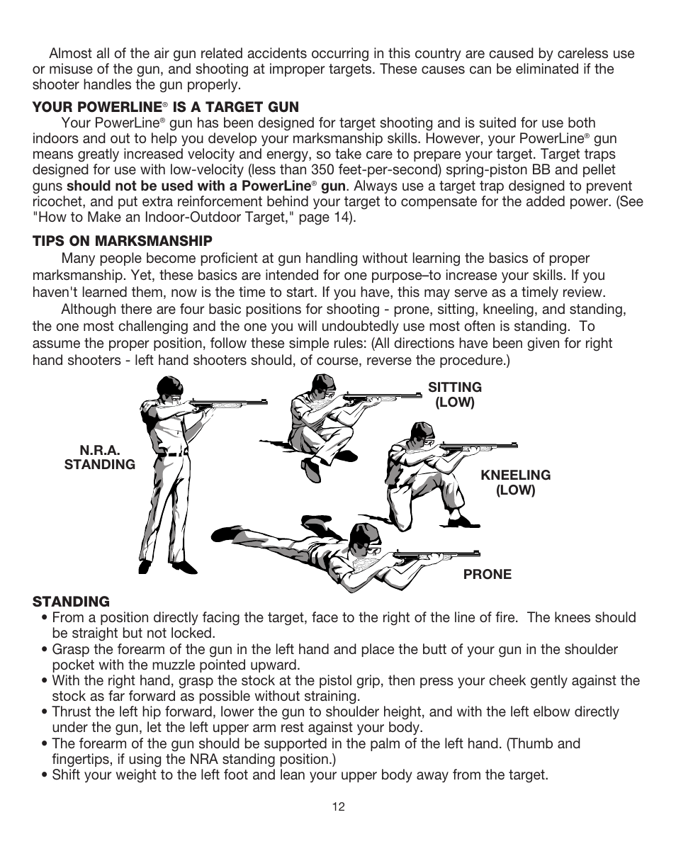 Daisy PowerLine TargetPro 953 User Manual | Page 12 / 15