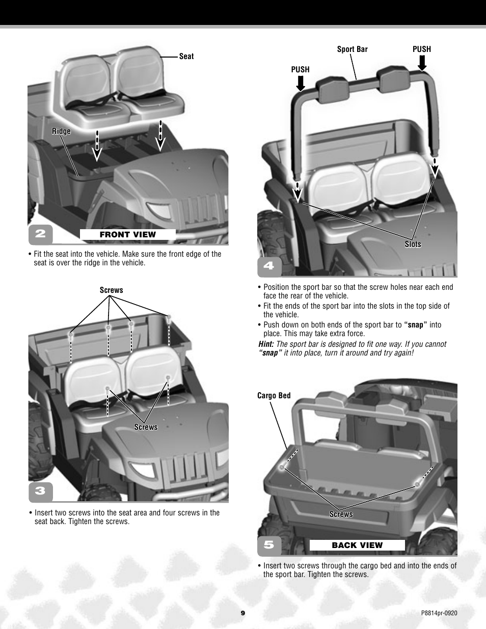 Arctic Cat MONSTER TRACTION P8814 User Manual | Page 9 / 25