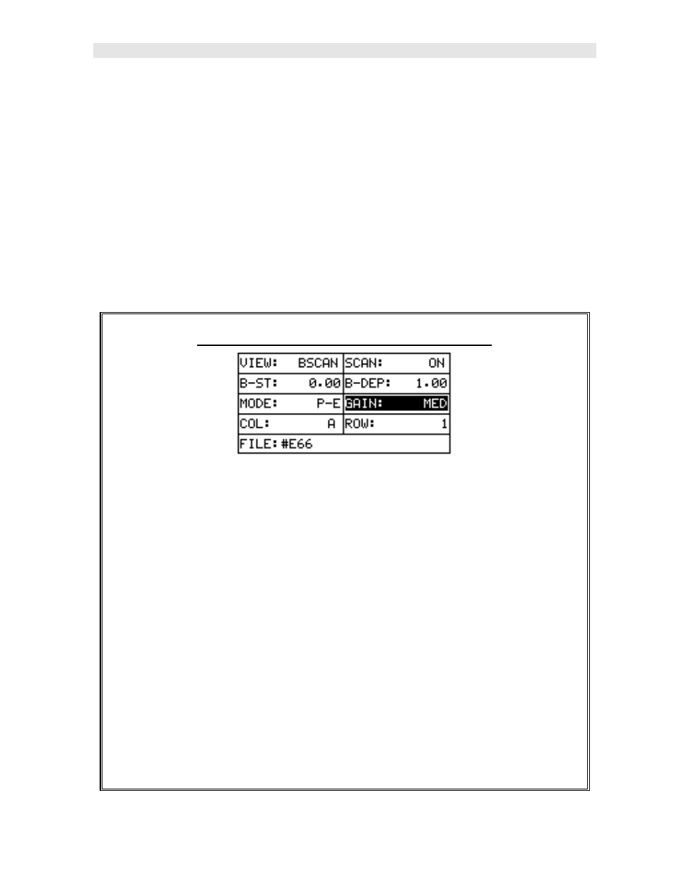 Adjusting the gain using the hot menus | Dakota Ultrasonics MMX-7 User Manual | Page 55 / 90