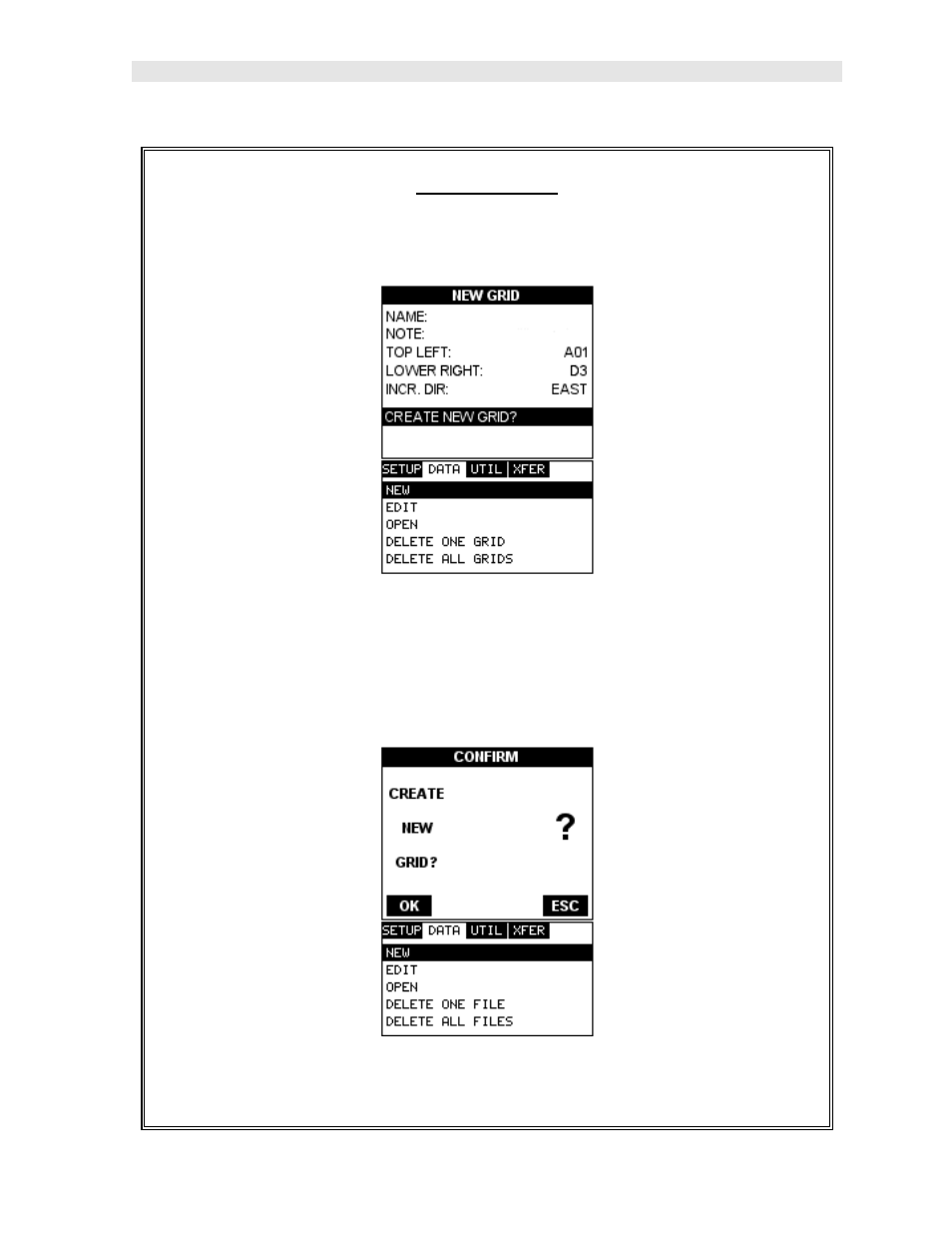 Saving a grid | Dakota Ultrasonics MMX-7 User Manual | Page 69 / 90