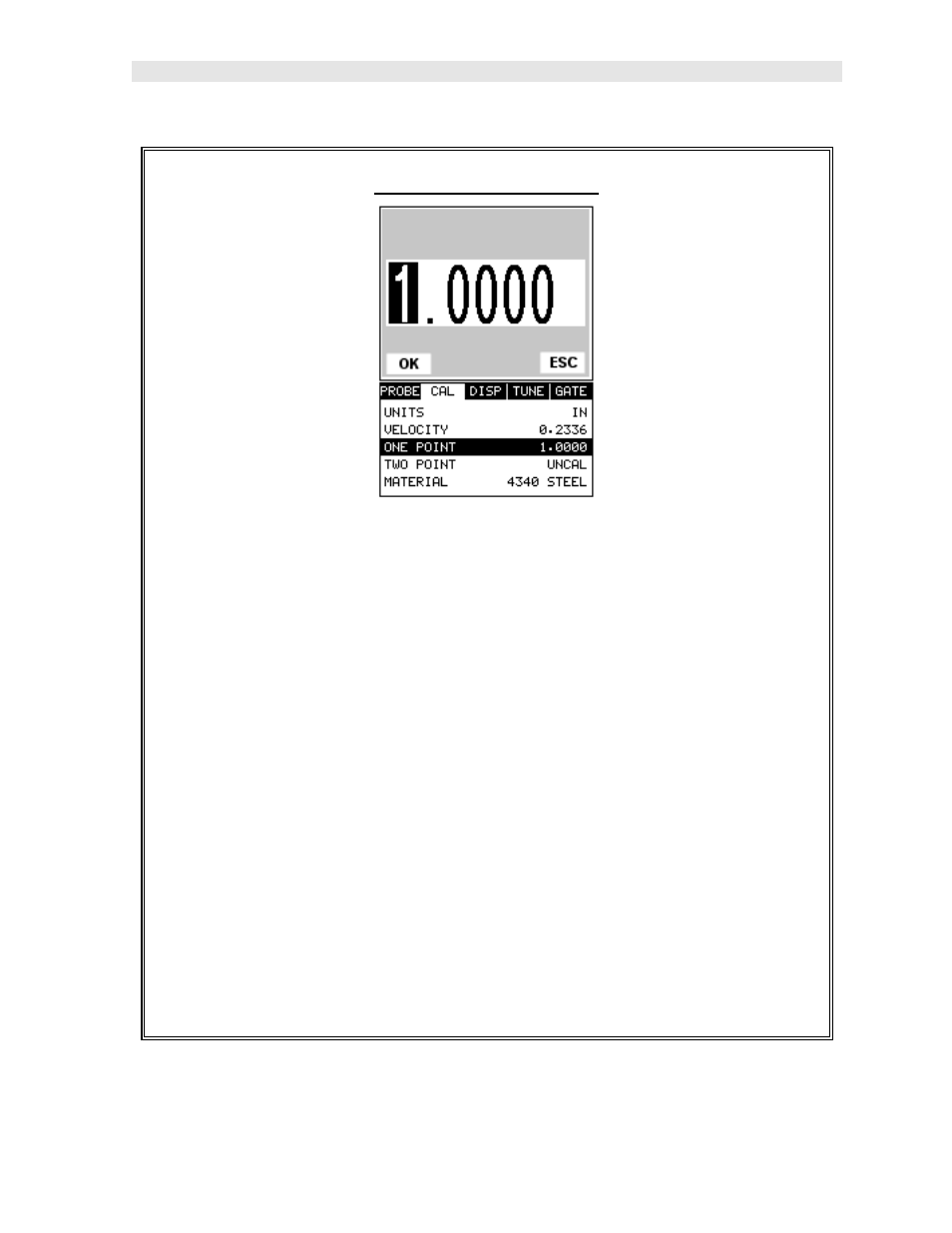 One point calibration | Dakota Ultrasonics MVX User Manual | Page 43 / 120
