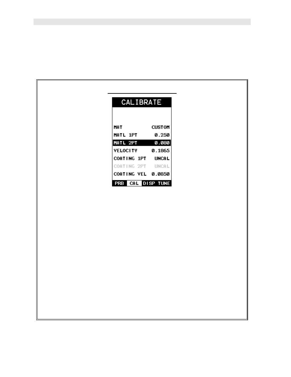 Two point calibration | Dakota Ultrasonics CMX User Manual | Page 54 / 107