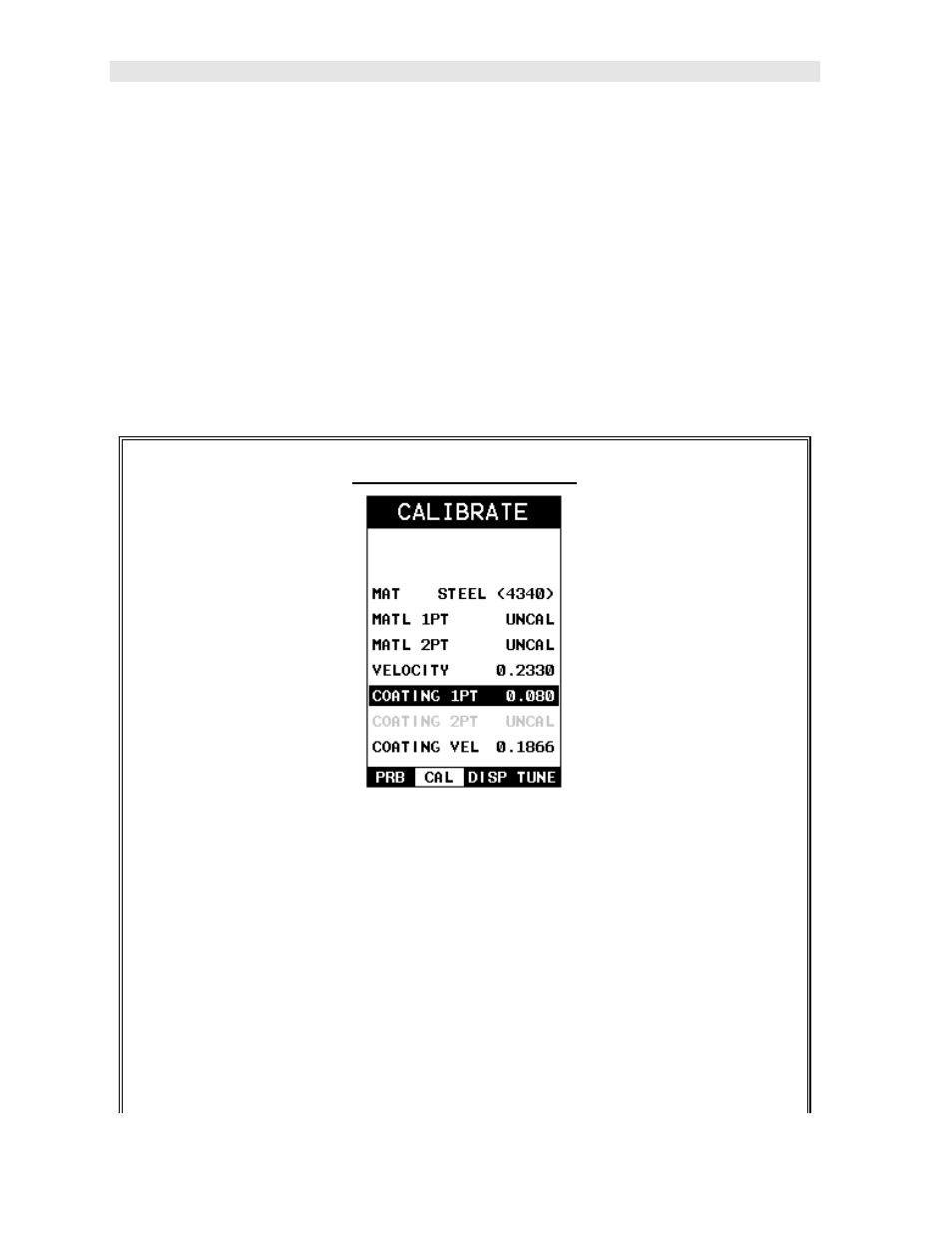 Known thickness, One point calibration | Dakota Ultrasonics CMX User Manual | Page 78 / 107