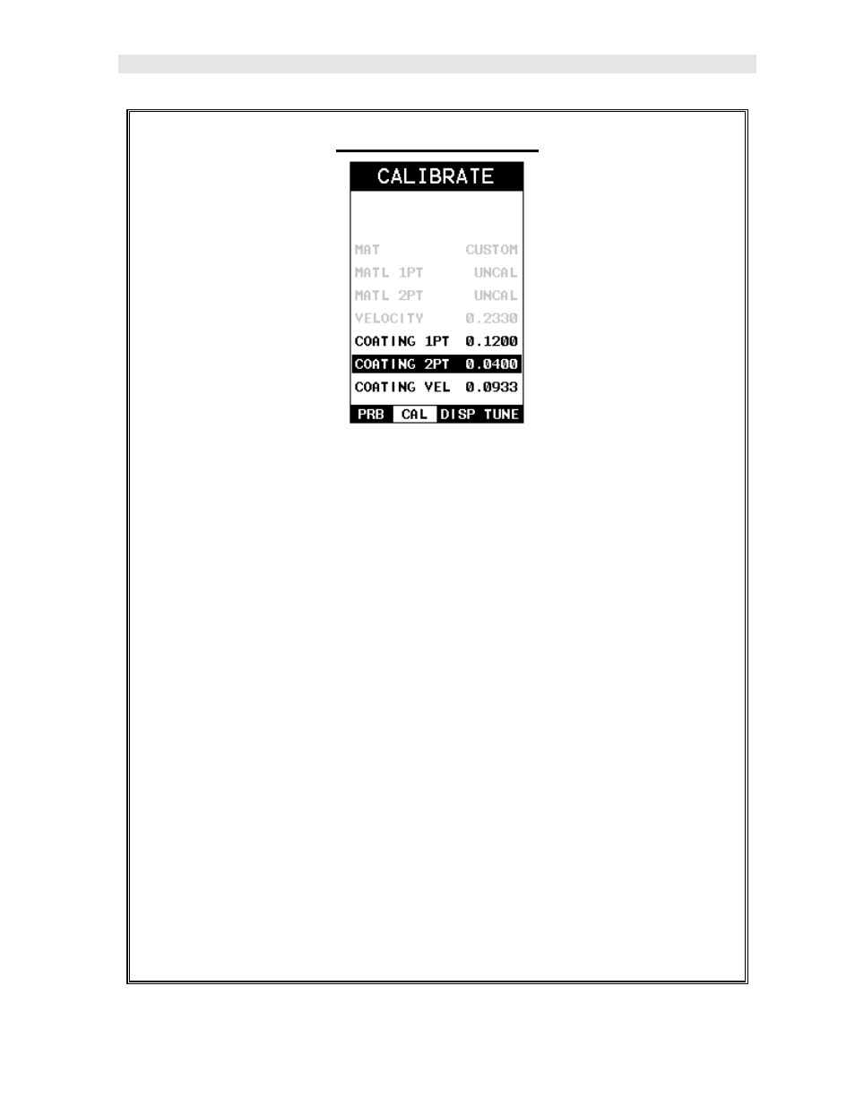 Two point calibration | Dakota Ultrasonics CMX User Manual | Page 83 / 107