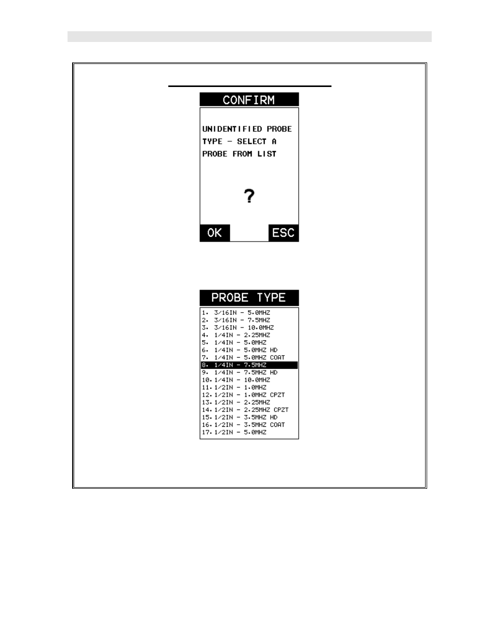Selecting the transducer type | Dakota Ultrasonics CMX DL plus User Manual | Page 11 / 178