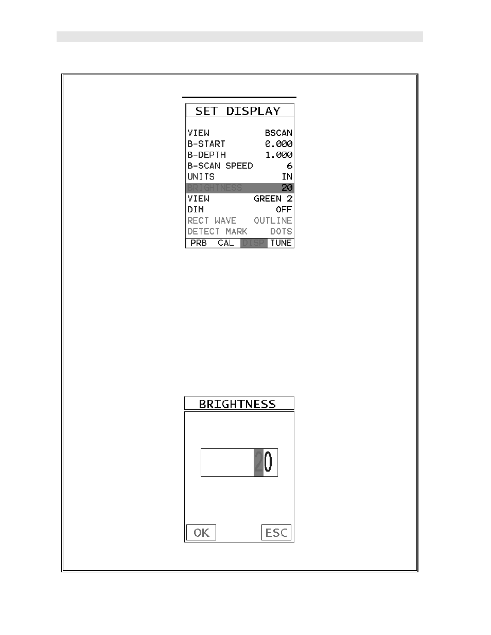 Adjusting brightness | Dakota Ultrasonics CMX DL plus User Manual | Page 120 / 178