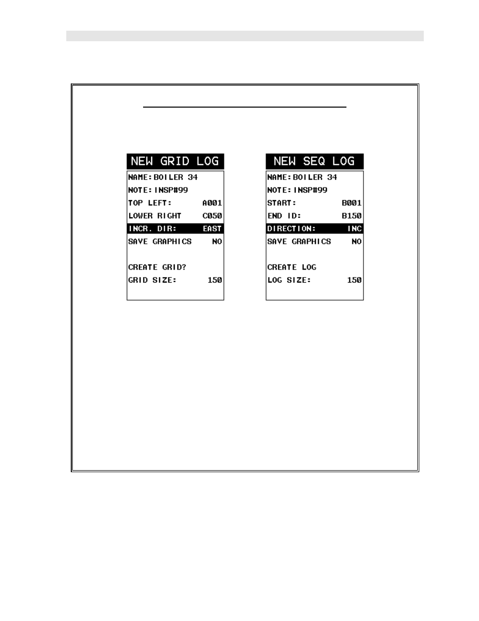 Selecting the auto increment direction | Dakota Ultrasonics CMX DL plus User Manual | Page 145 / 178