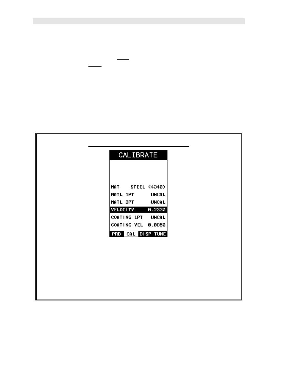 Known velocity, Using a known material velocity | Dakota Ultrasonics CMX DL plus User Manual | Page 56 / 178