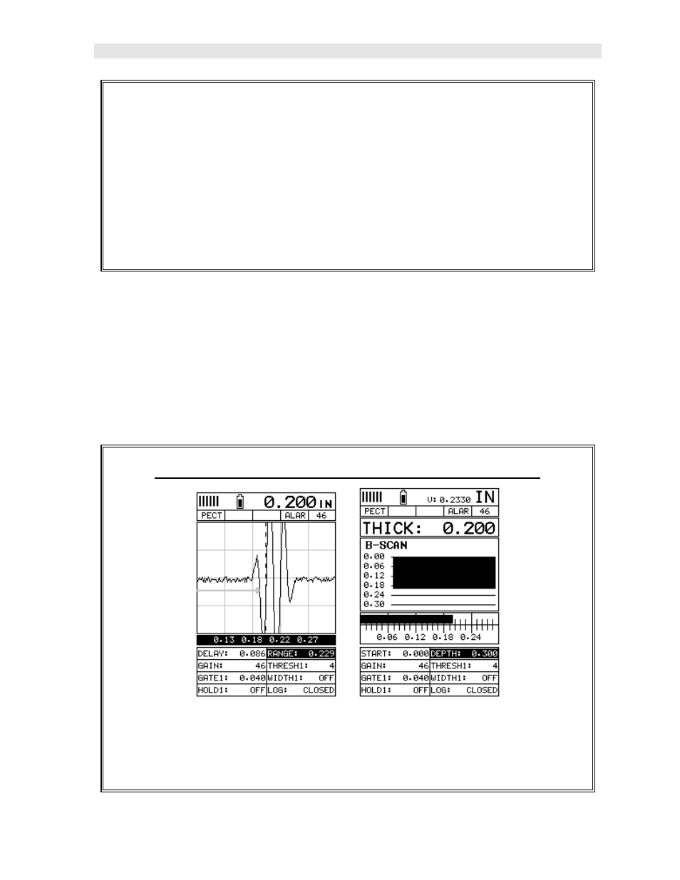 Adjusting the range (b-depth), Adjusting the range (b-depth) using the hot menus | Dakota Ultrasonics CMX DL plus User Manual | Page 75 / 178