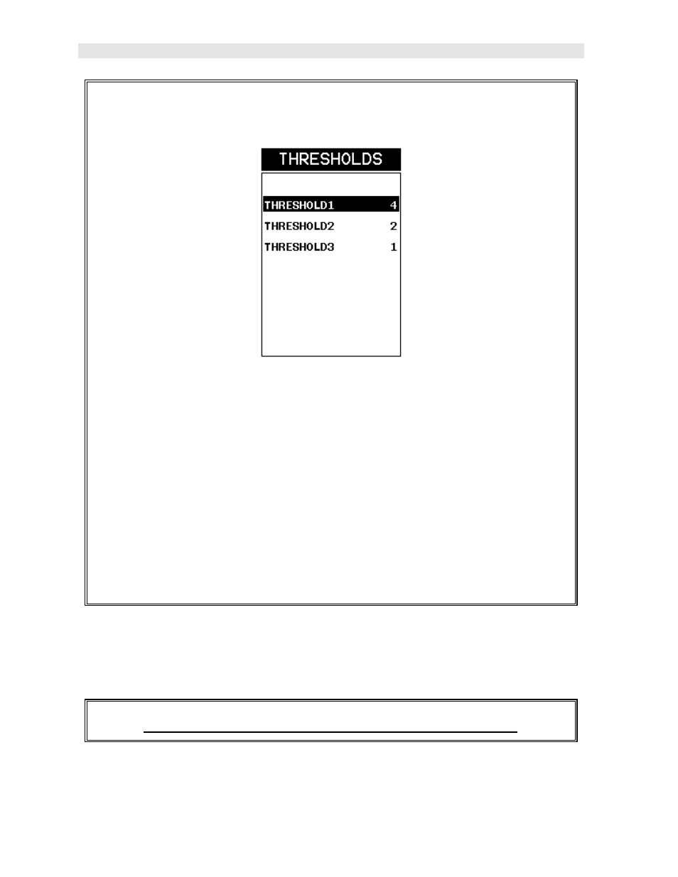 Adjusting the thresholds using the tabbed menus | Dakota Ultrasonics CMX DL plus User Manual | Page 84 / 178