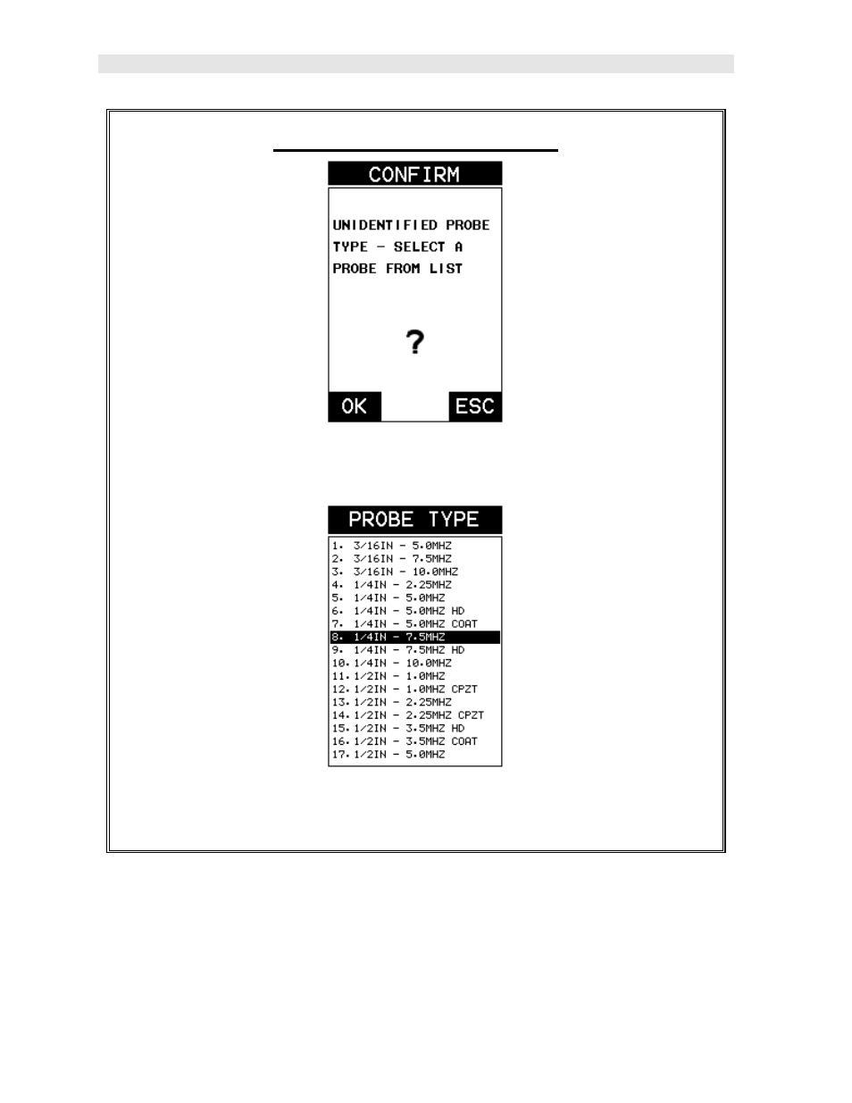 Selecting the transducer type | Dakota Ultrasonics CMX DL User Manual | Page 10 / 133
