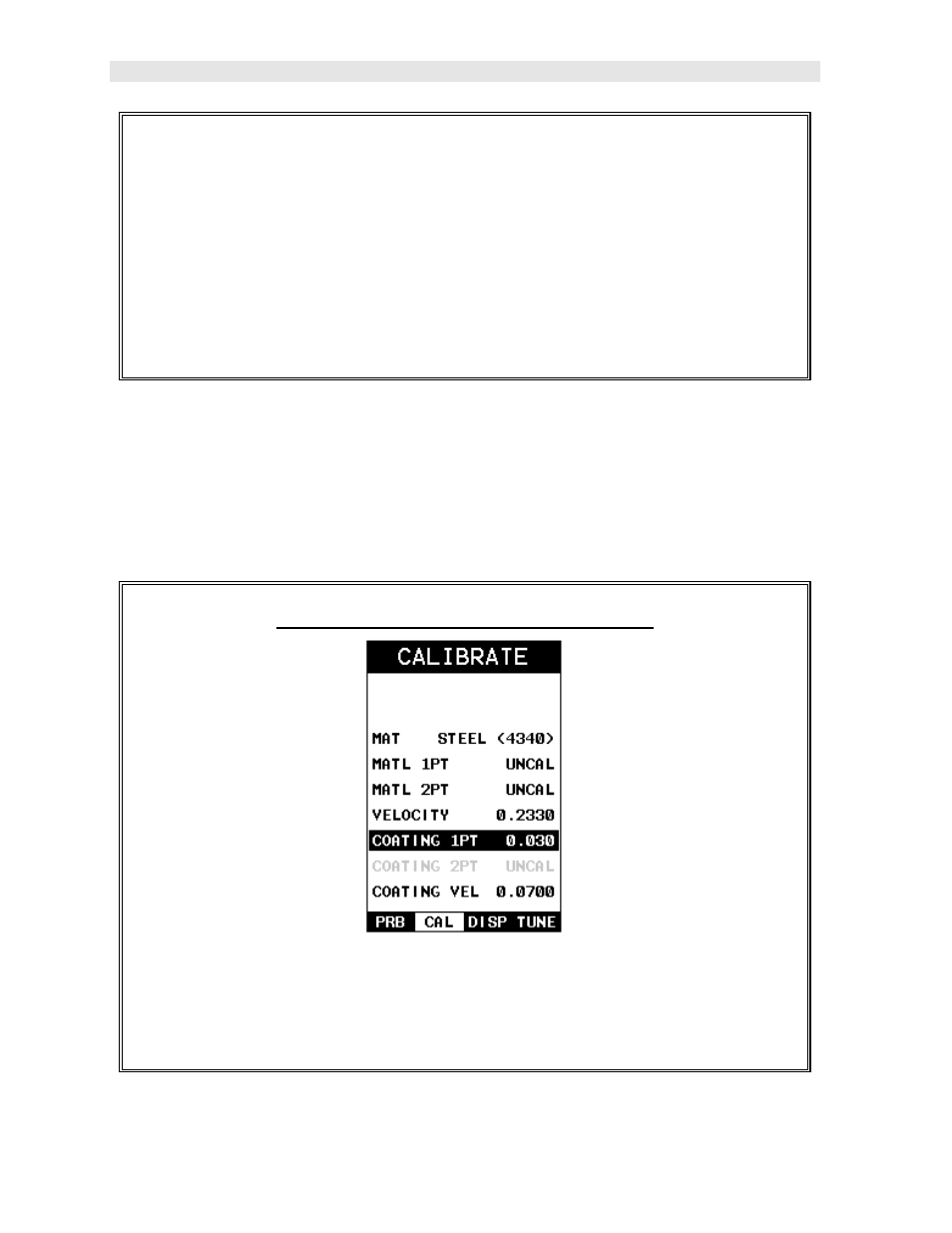 Known coating thickness, Using a coating sample to calibrate | Dakota Ultrasonics CMX DL User Manual | Page 20 / 133