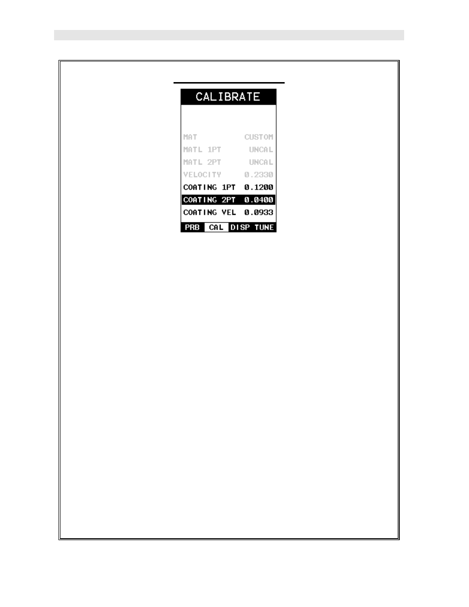 Two point calibration | Dakota Ultrasonics CMX DL User Manual | Page 84 / 133