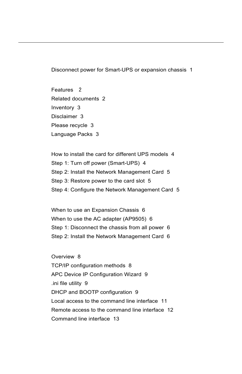 APC UPS Network Management Card 2 AP9630 User Manual | Page 3 / 28