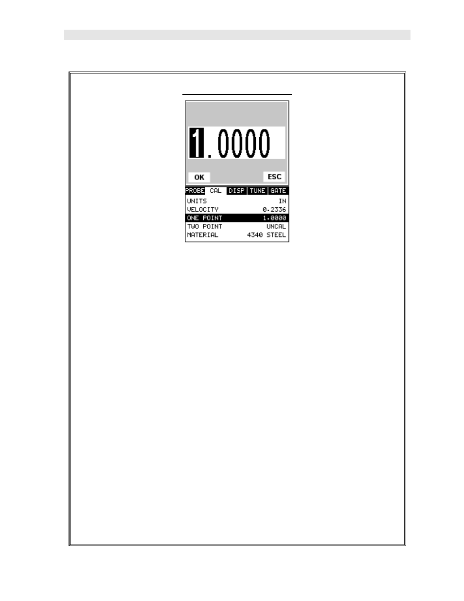 One point calibration | Dakota Ultrasonics PVX User Manual | Page 41 / 115