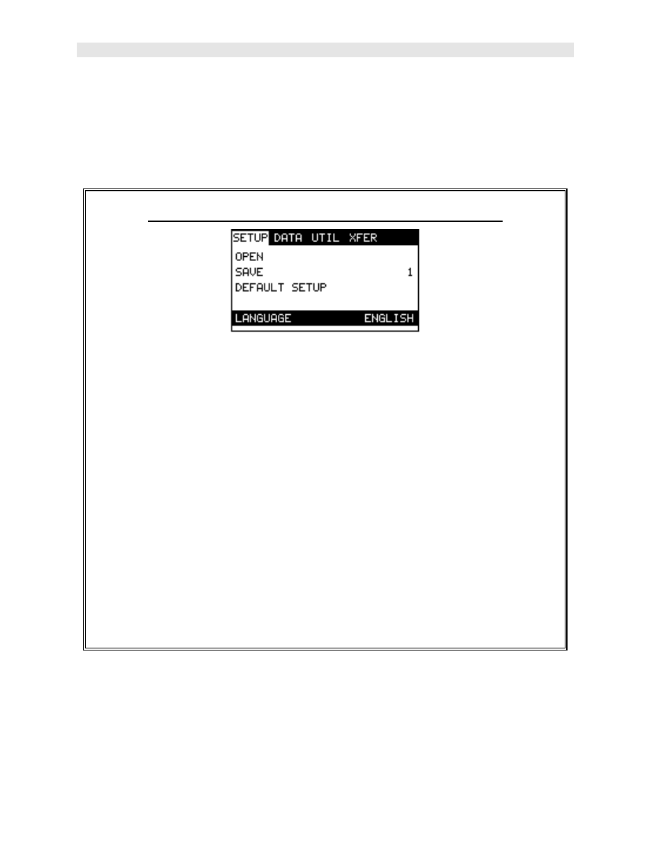 7 language selection, Selecting the language using the tabbed menus | Dakota Ultrasonics PVX User Manual | Page 84 / 115