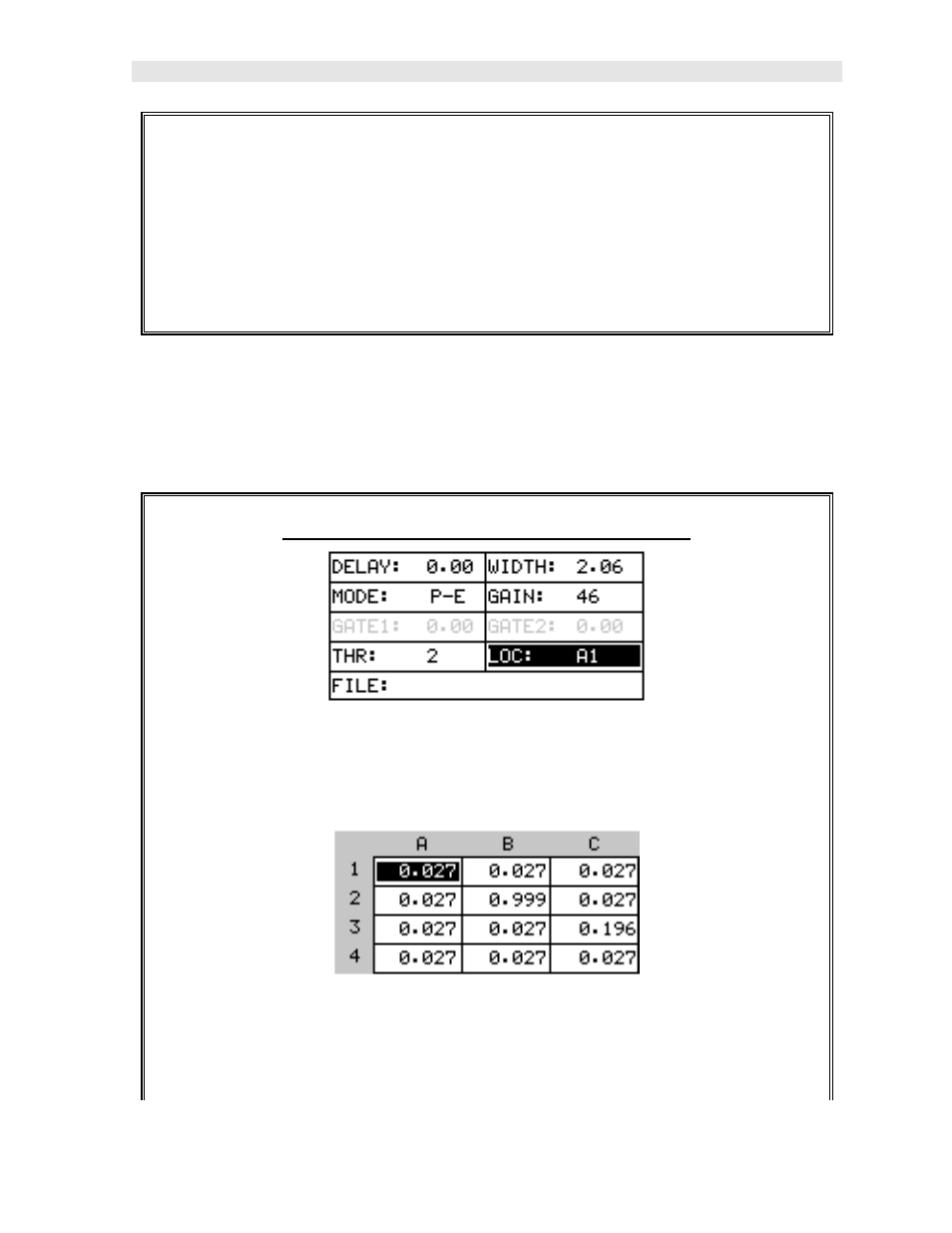 4 viewing stored readings and waveforms, Viewing stored readings & waveforms | Dakota Ultrasonics PVX User Manual | Page 95 / 115