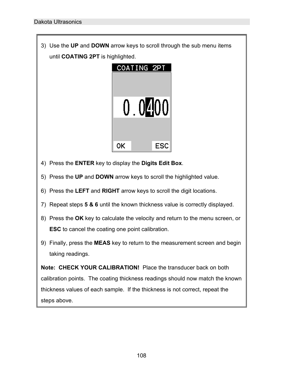 Dakota Ultrasonics DFX-7 plus MANUAL2 User Manual | Page 112 / 174