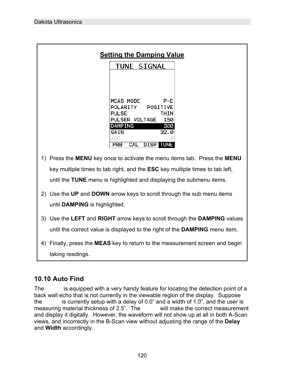 Dakota Ultrasonics DFX-7 plus MANUAL2 User Manual | Page 124 / 174