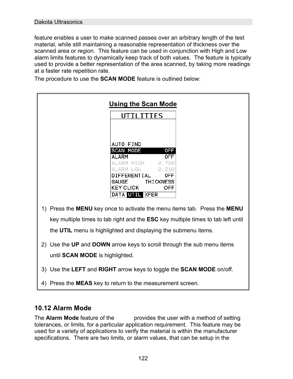 Dakota Ultrasonics DFX-7 plus MANUAL2 User Manual | Page 126 / 174