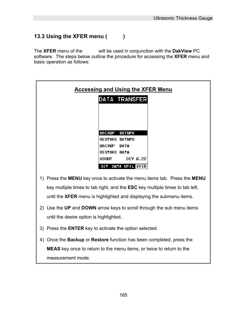 Dakota Ultrasonics DFX-7 plus MANUAL2 User Manual | Page 169 / 174