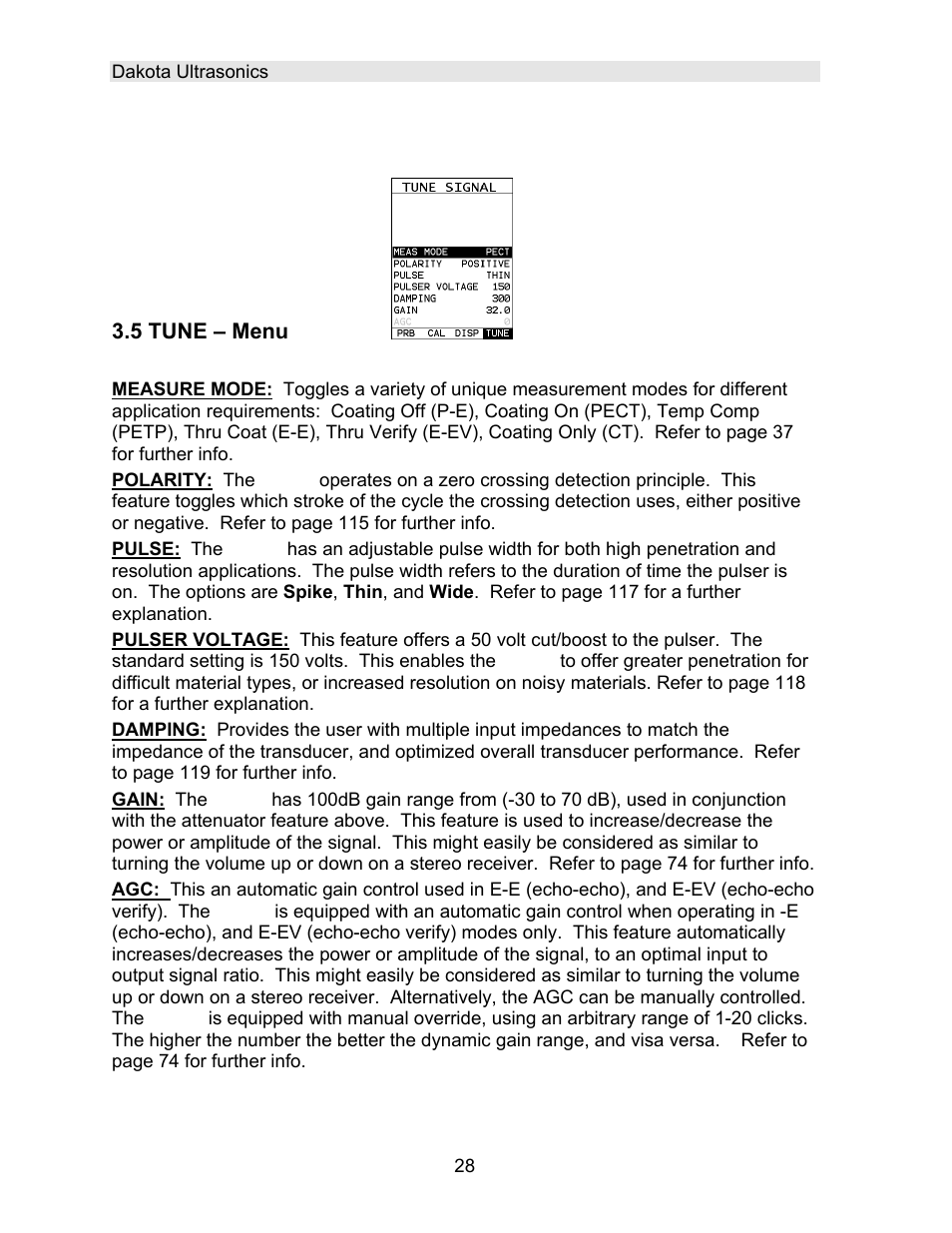 Dakota Ultrasonics DFX-7 plus MANUAL2 User Manual | Page 32 / 174