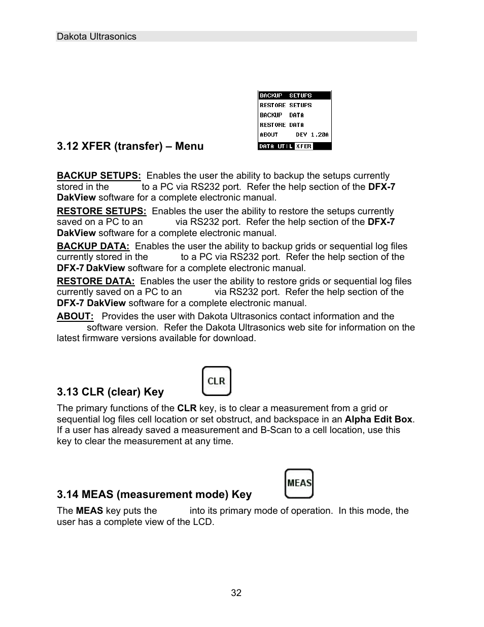 Dakota Ultrasonics DFX-7 plus MANUAL2 User Manual | Page 36 / 174