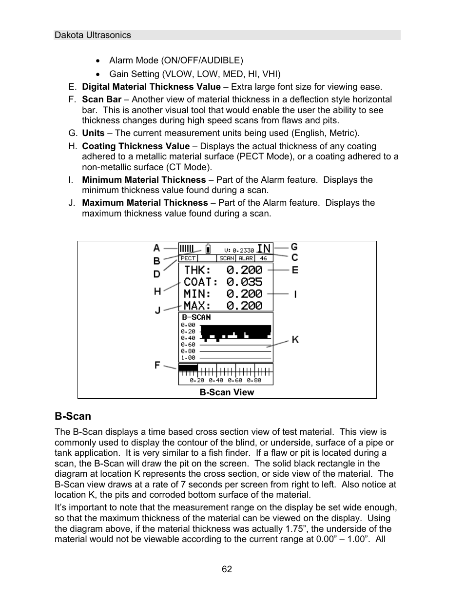 Dakota Ultrasonics DFX-7 plus MANUAL2 User Manual | Page 66 / 174