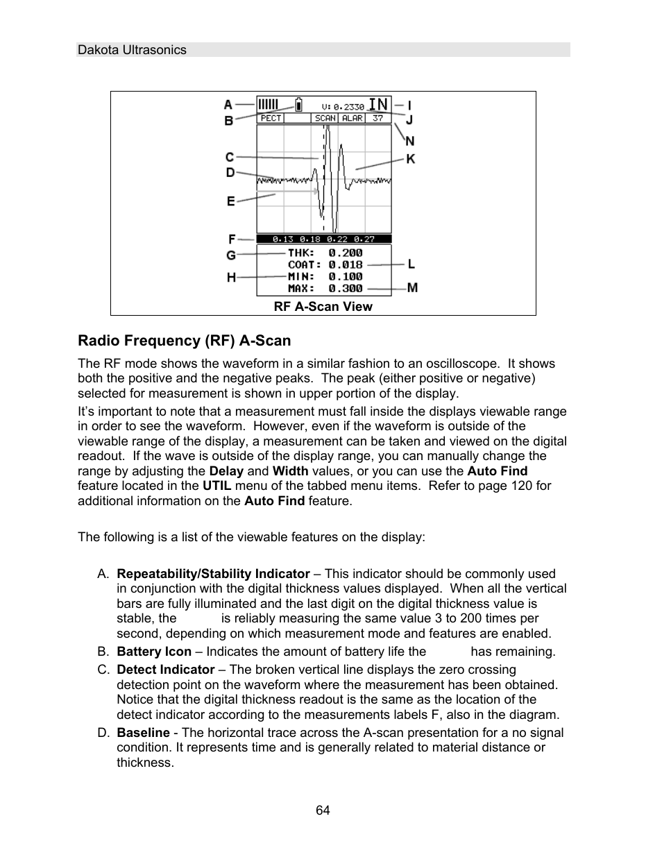 Dakota Ultrasonics DFX-7 plus MANUAL2 User Manual | Page 68 / 174