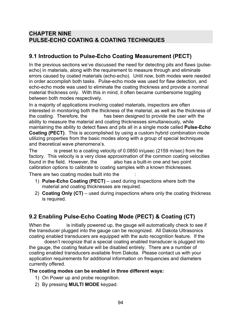 Dakota Ultrasonics DFX-7 plus MANUAL2 User Manual | Page 98 / 174