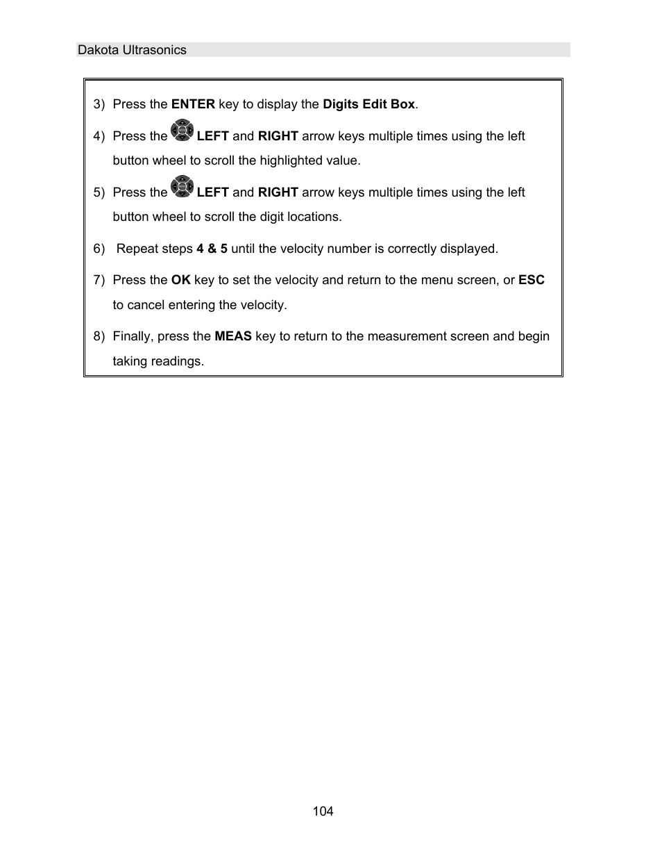 Dakota Ultrasonics DFX-8 plus MANUAL2 User Manual | Page 108 / 183