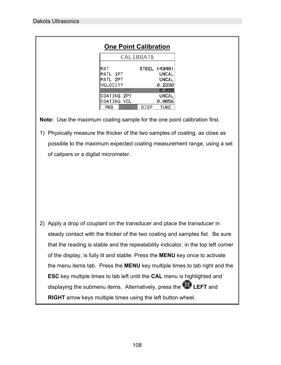 Dakota Ultrasonics DFX-8 plus MANUAL2 User Manual | Page 112 / 183