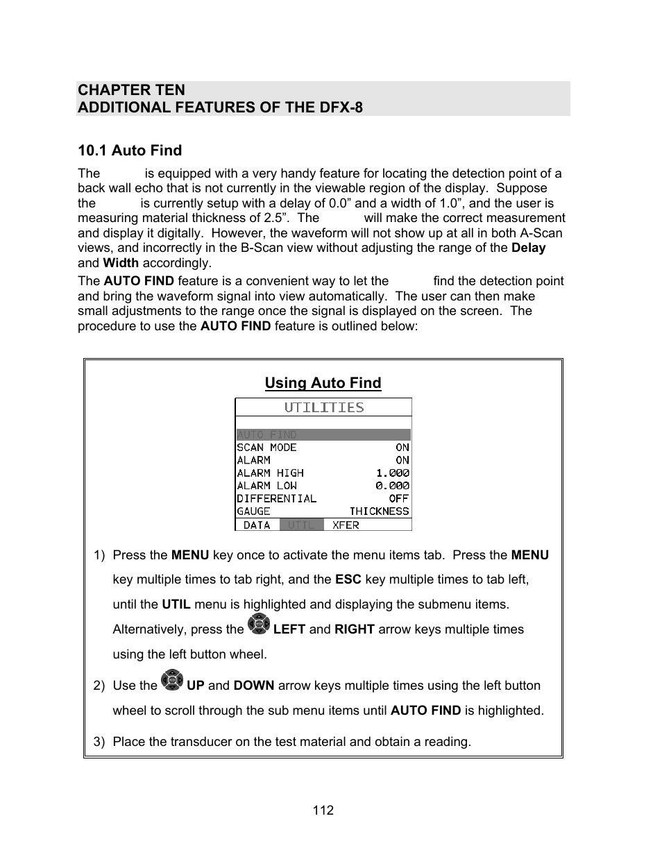 Dakota Ultrasonics DFX-8 plus MANUAL2 User Manual | Page 116 / 183