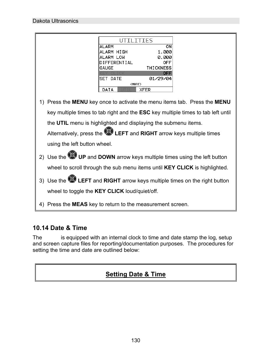 Dakota Ultrasonics DFX-8 plus MANUAL2 User Manual | Page 134 / 183