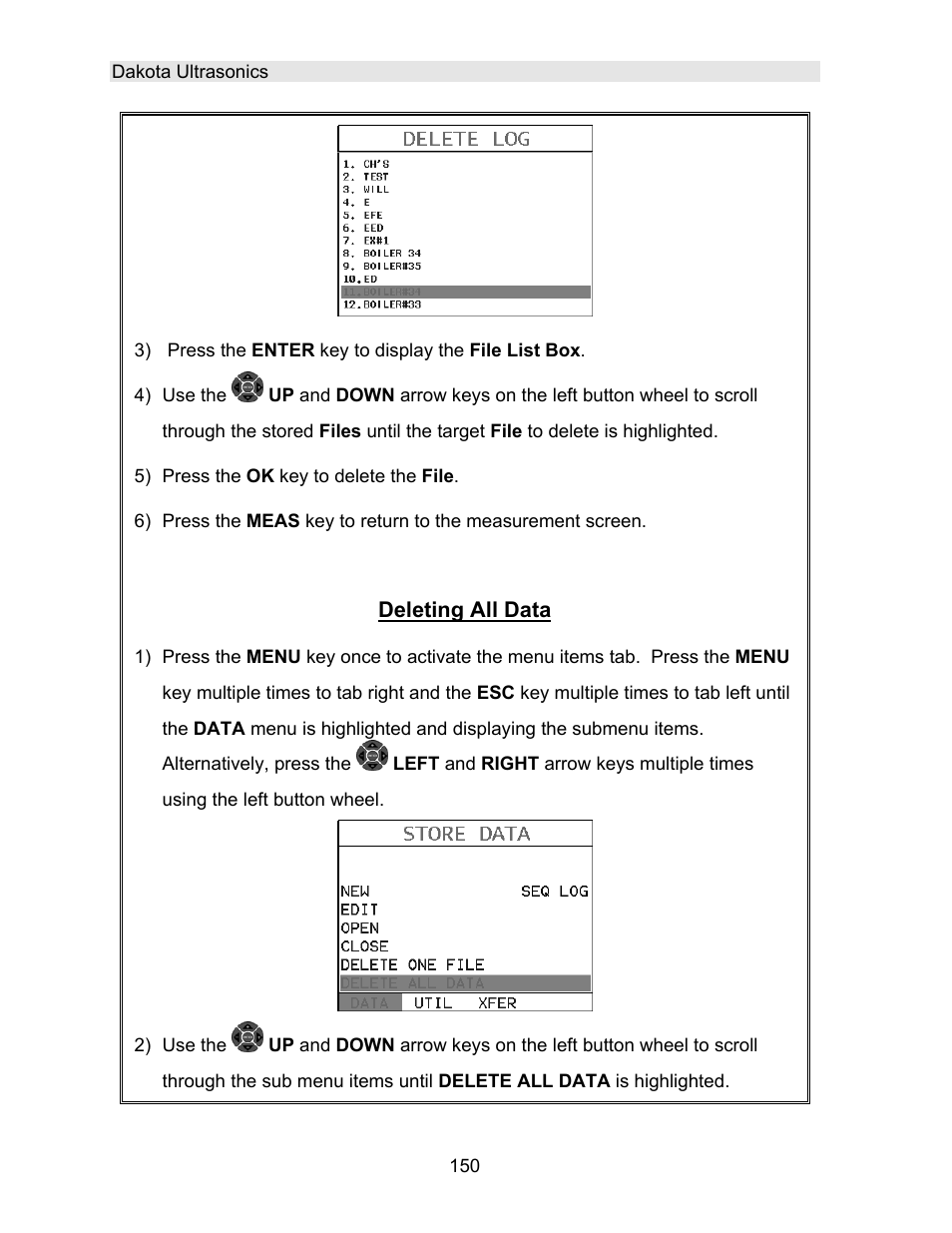 Dakota Ultrasonics DFX-8 plus MANUAL2 User Manual | Page 154 / 183