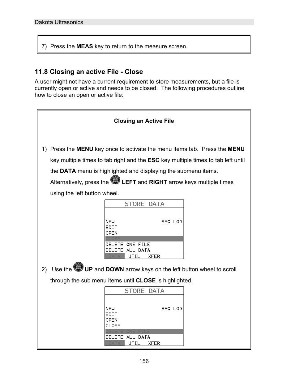 Dakota Ultrasonics DFX-8 plus MANUAL2 User Manual | Page 160 / 183