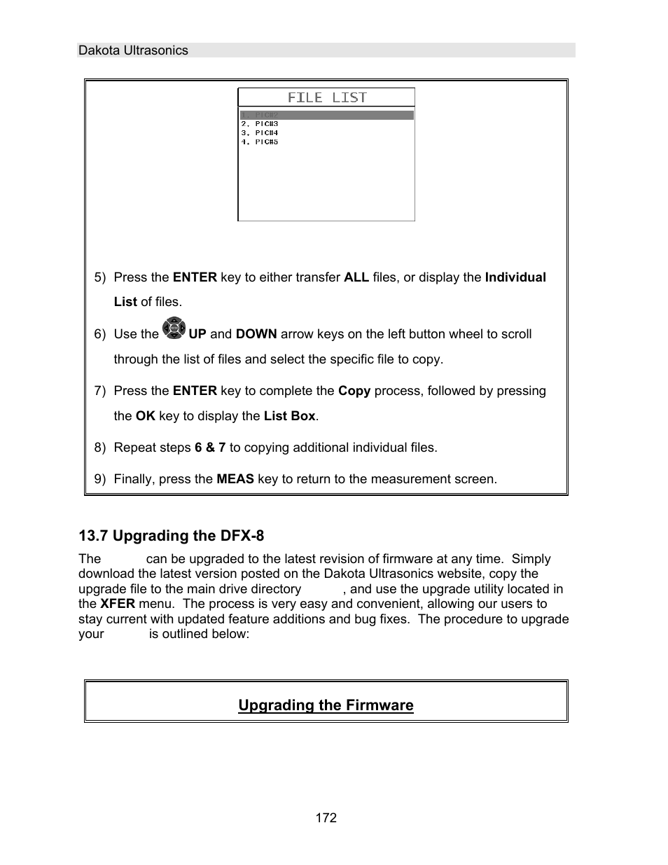 Dakota Ultrasonics DFX-8 plus MANUAL2 User Manual | Page 176 / 183