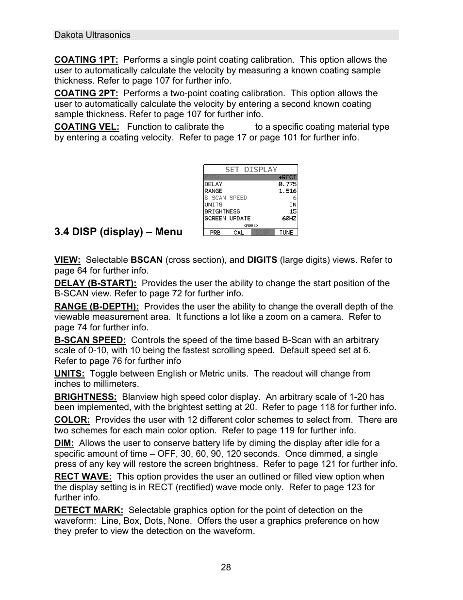 Dakota Ultrasonics DFX-8 plus MANUAL2 User Manual | Page 32 / 183