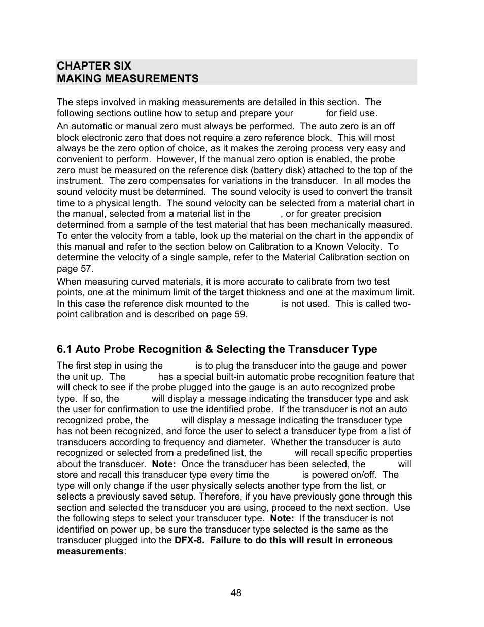 Dakota Ultrasonics DFX-8 plus MANUAL2 User Manual | Page 52 / 183