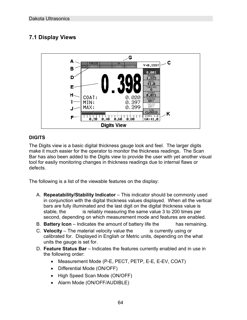 Dakota Ultrasonics DFX-8 plus MANUAL2 User Manual | Page 68 / 183