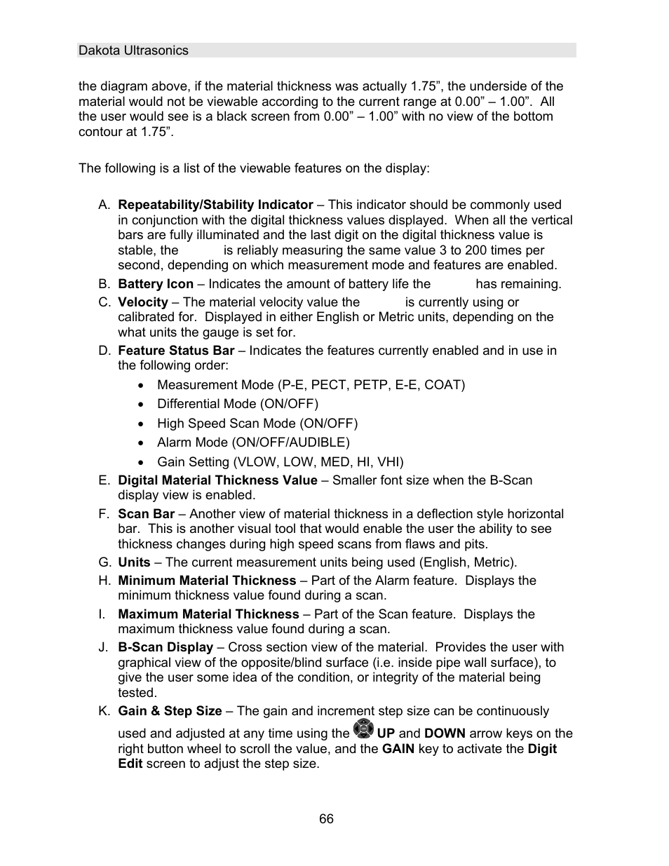 Dakota Ultrasonics DFX-8 plus MANUAL2 User Manual | Page 70 / 183