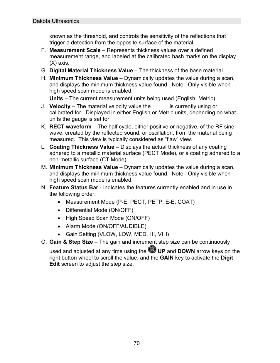 Dakota Ultrasonics DFX-8 plus MANUAL2 User Manual | Page 74 / 183