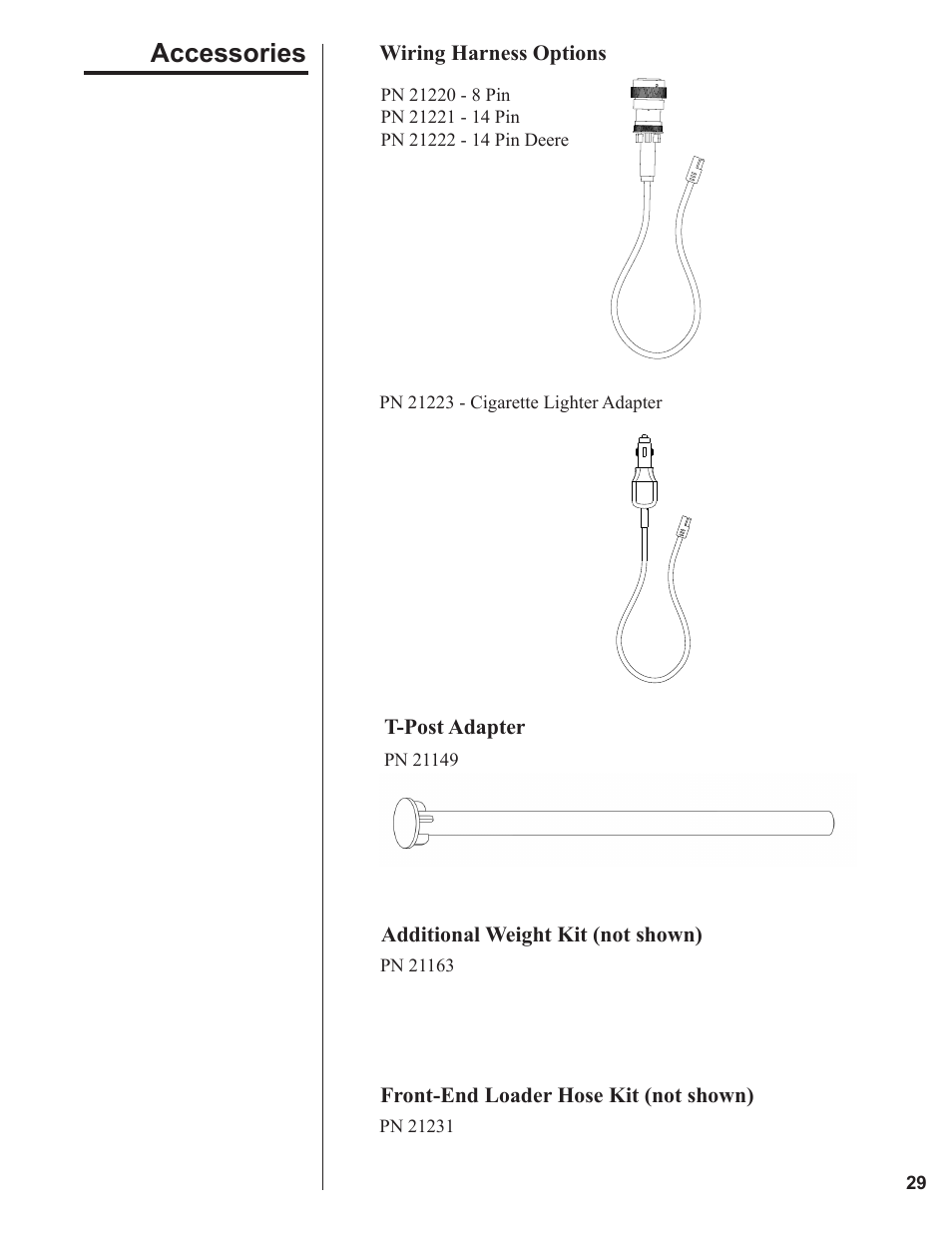 Accessories | Danuser LM40 Hammer User Manual | Page 29 / 30
