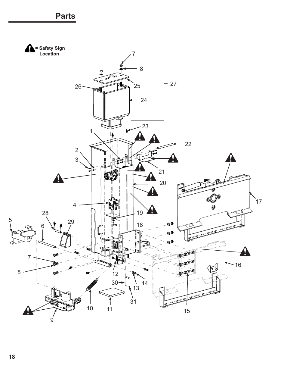 Parts | Danuser SM40 Hammer User Manual | Page 18 / 30