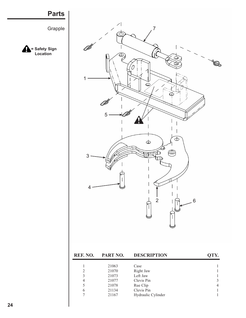 Parts | Danuser SM40 Hammer User Manual | Page 24 / 30