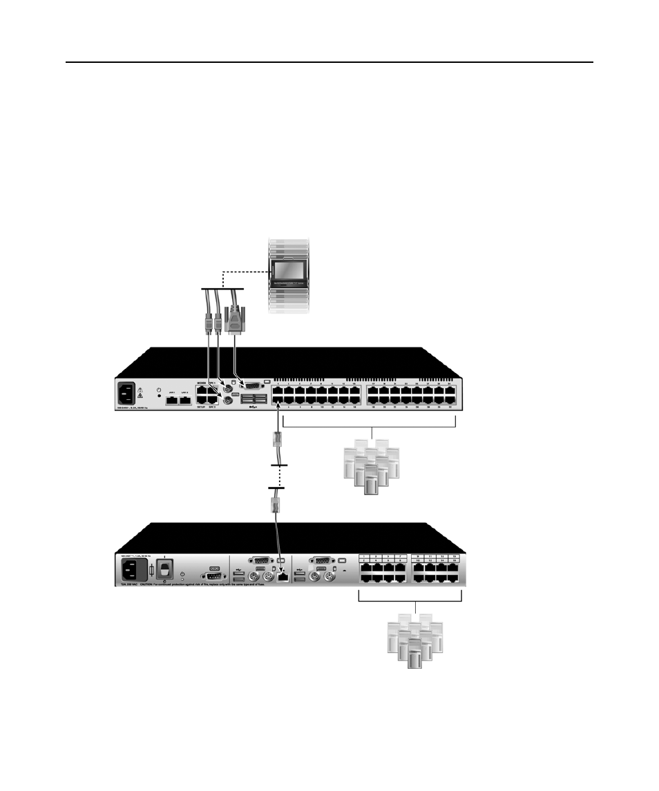 Tiering multiple kvm switches | APC DIGITAL KVM SWITCHES AP5610 User Manual | Page 21 / 133