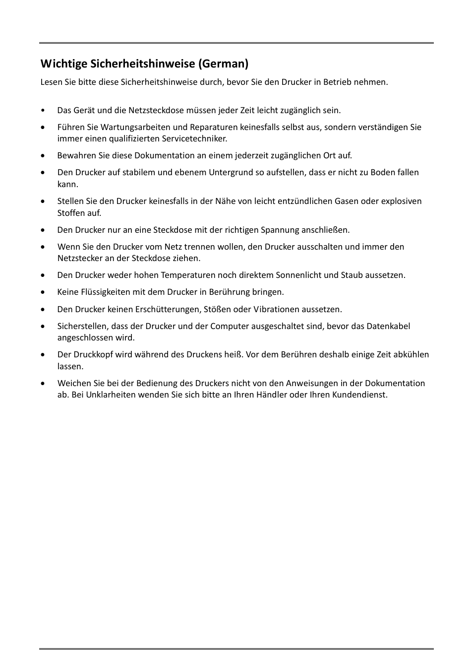 Wichtige sicherheitshinweise (german) | Dascom DM-220 User Guide User Manual | Page 3 / 53