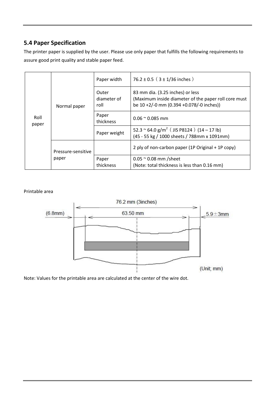 4 paper specification | Dascom DM-220 User Guide User Manual | Page 38 / 53