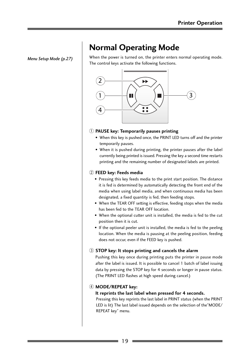 Normal operating mode | Dascom 7106 User Guide User Manual | Page 19 / 56